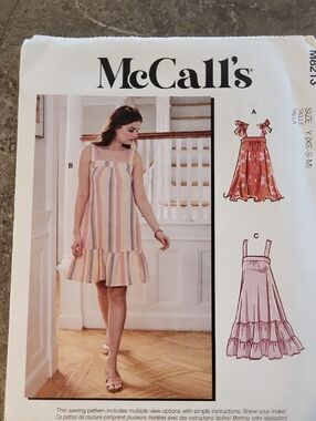 2/$10 McCall's #8213 Sundress Pattern